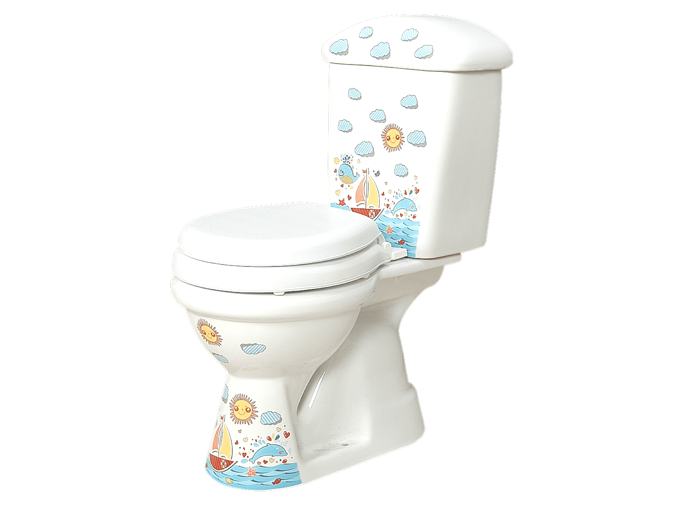 Afacan Klozet + Rezervuar + Tek Kademe İç Takım (Puf Kapak)